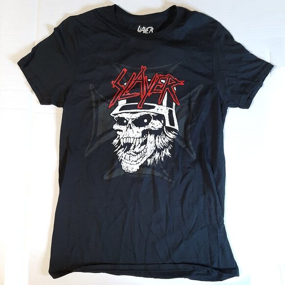 Slayer Skull helmet shirt sz small New with tags Heavy metal rock band shirt NWT - Picture 4 of 6